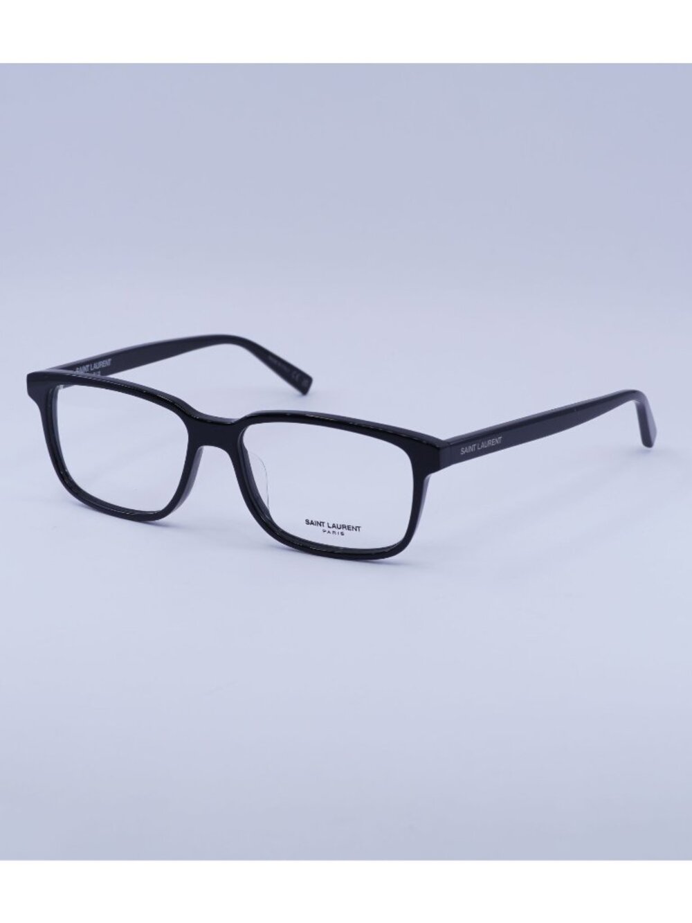 Saint Laurent SL458/F 001 Eyeglasses Black 55mm Rectangle Frame
